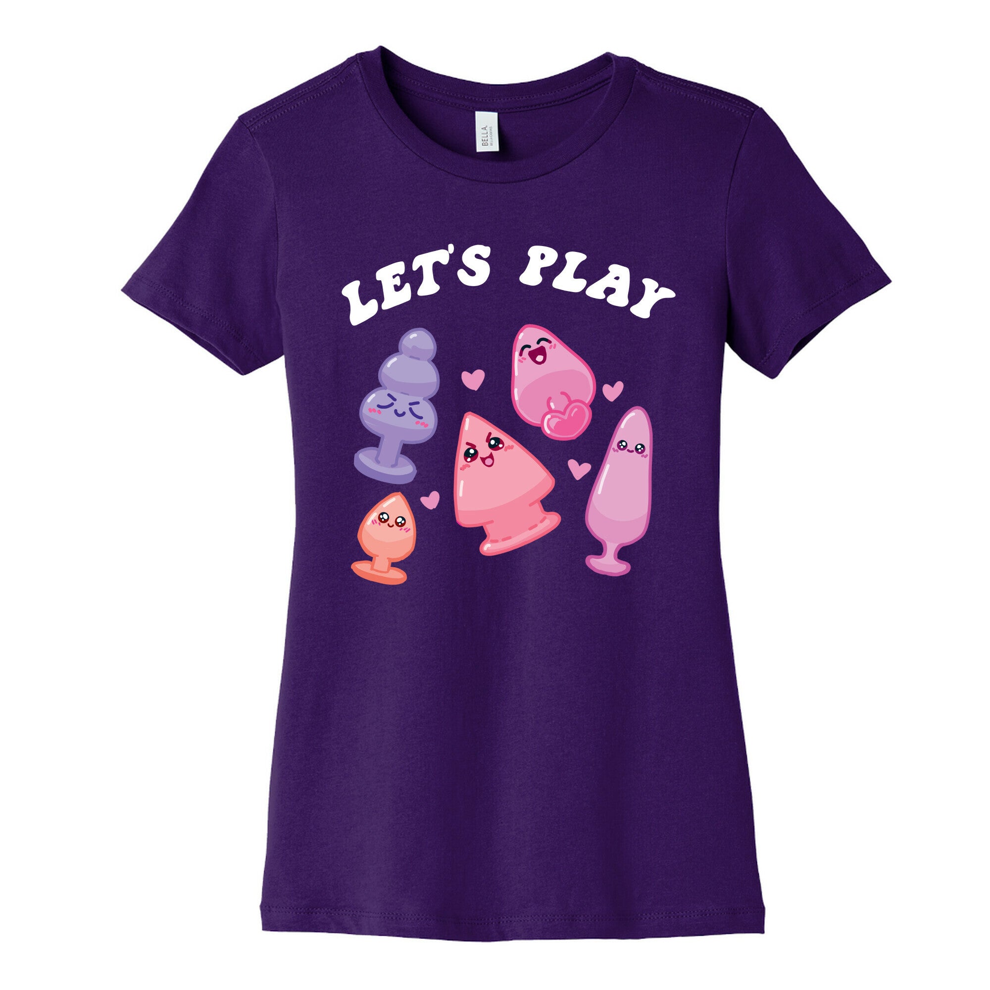 Let's Play (Kawaii Plugs) Women's Cotton Tee